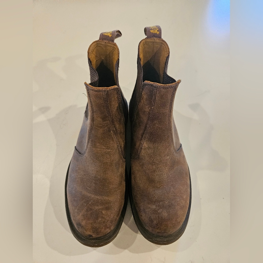 Mens Doc Martens Rustic Brown Leather Boots